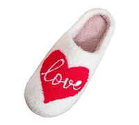 Genérico Zapatillas De Casa Mujer,Invierno DíA De San ValentíN Zapatillas De AlgodóN Interior Pareja Felpa Caliente Zapatillas Invierno (Red 39)