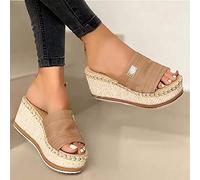 Genérico Zapatillas De Casa Mujer Verano - Cuñas Femeninas Fracasa Verano Flip Fashion Zapatos Causales Zapatos Femeninos