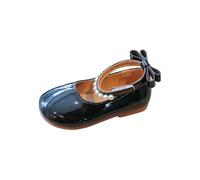 Genérico Zapatillas De Casa Verano- Zapatos Princesa Niñas Elegantes Con Lazo CláSico Y Perla Un Look Elegante De Diario Calzado Plano Con Estilo Pequeñas Básica