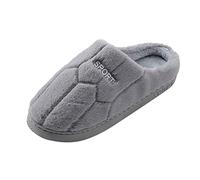 Genérico Zapatillas De Estar por Casa De Hombre, Pantuflas para Mujer Hombre Invierno Espuma Viscoelástica Cómodas Antideslizante con Peluche Comodas Pantuflas Cerradas Zapatillas Casa Unisex-Adulto