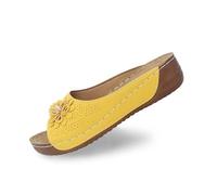 Genérico Zapatillas de estar por casa para mujer,Chanclas ortopédicas cómodas y suaves suela antideslizante deportivos con cuña sandalias Abierta Zapatos Playa chanclas jardín verano