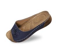 Genérico Zapatillas de estar por casa para mujer,Chanclas ortopédicas cómodas y suaves suela antideslizante deportivos con cuña sandalias Abierta Zapatos Playa chanclas jardín verano