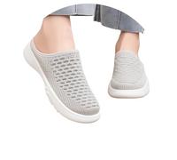 Genérico - Zapatillas de verano ligeras para poner, con suela flexible y parte superior de malla transpirable para una comodidad óptima durante todo el día, gris, 37 EU