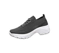Genérico Zapatillas de Vestir Mujer Zapatos con Horma Ancha Womens Shoes Ethnic Casual Shoes Summer Fashion Hollow Breathable Flat Heel Soft Sole Casual Zapatos Ortopédicos For Mujer (Black,37)