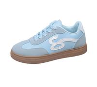 Genérico Zapatillas Deportivas Retro Transpirable para Mujer Todas las Estaciones, Verano Sandalias Tacón Aguja Sexy, azul celeste, 37 EU