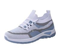 Genérico Zapatillas Deportivas Transpirable para Mujeres, Zapatillas de Correr Casuales, Flexibles y Cómodas, Zapatos Deportivos y de Ocio Apartamentos Negros para Mujeres Vestidas, azul, 42 EU