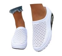 Genérico Zapatillas Fascitis Plantar-Zapatos Deportivos Informales con CojíN De Inferior Grueso Y Ligero Transpirable De Malla A La para Mujer Zapatillas Cordones