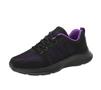 Genérico Zapatillas Gimnasio Mujer Zapatillas Casual Señoritas Flat Breathable Casual Fashion Cortar de Malla Baja Dots Zapatos Heel Femen'S Deportivas Deportivas Mujer de (Purple,38)