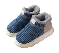 Genérico Zapatillas Mujer Casa Invierno Antideslizante, Pantuflas Cálidas Interior de Peluche Color Liso Zapatillas Impermeable Cómoda y Cálida
