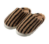 Genérico Zapatillas Mujer Casa Invierno Pantuflas de Invierno Muy Cálidas para Mujer Diseño Caramelo Confort Interiores y Exteriores (Coffee, 36)