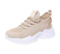 Genérico Zapatillas Mujer Casual Baloncesto Casual Correr Plantillas Memory Foam Cierre De Cordones Deportivas cómodas para Mujer