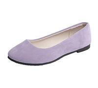Genérico Zapatillas Mujer Casual - Mujeres NiñAs SóLido TamañO Grande Slip On Flat Shallow Comfort Casual Shoes Sandalia De SeñOra
