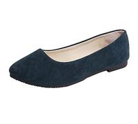 Genérico Zapatillas Mujer Casual - Mujeres NiñAs SóLido TamañO Grande Slip On Flat Shallow Comfort Casual Shoes Sandalia De SeñOra