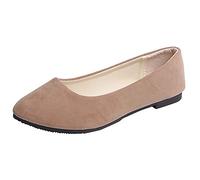 Genérico Zapatillas Mujer Casual - Mujeres NiñAs SóLido TamañO Grande Slip On Flat Shallow Comfort Casual Shoes Sandalia De SeñOra