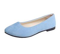 Genérico Zapatillas Mujer Casual - Mujeres NiñAs SóLido TamañO Grande Slip On Flat Shallow Comfort Casual Shoes Sandalia De SeñOra