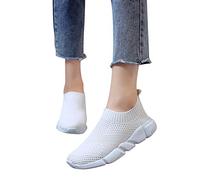 Genérico Zapatillas Mujer Deporte Zapatillas Casual Correr Malla Cómoda Mujeres con Zapatos Slip Casual Outdoor Soles Deportes Zapatos de Mujeres Deportivas Running Trainer Deportivas para (White,36)