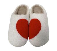 Genérico Zapatillas Mujer Estar Por Casa,Zapatillas De AlgodóN Para El DíA De San ValentíN Para Mujer Interior Pareja Amor Pantuflas CáLidas De Felpa (Beige 38)