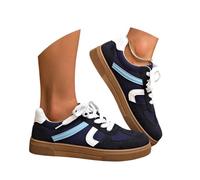 Genérico Zapatillas Mujer Plataforma Primavera Otoño Nueva Colección Colores Surtidos Efecto Espesante Moda Casual Grandes Tamaños Suela Goma Suave para Todos los Días, Azul Marino28, 40 EU