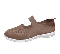 Genérico Zapatillas Negras Mujer Comodos Anchos Caminar Zapatos Ortopédicos para Caminar para Mujer Nuevos Zapatos Zapatillas Ortopédicas Deportivas de Deporte (Brown,41)