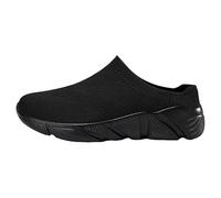 Genérico Zapatillas Negras Mujer Ligeras Casual para Womens Shoes Ethnic Casual Shoes Summer Fashion Hollow Breathable Flat Heel Soft Sole Bambas Tenis de Mujer (Black,38)