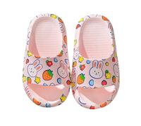 Genérico Zapatillas Niña Casa - Pantuflas Suaves De Eva para Niñas para Interior Y Exterior Informales Cómodas Ligeras Y Transpirables con Un Bonito Estampado De Conejito De Fresa para Niñas Pequeñas