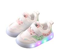 Genérico Zapatillas Niño 25 - Zapatos De Bebé para Niñas Y Niños De 1 A 6 Años Zapatillas Blancas con Luces Suela Suave Informales para Caminar Y con Un Estilo Moderno