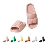 Generico Zapatillas Nuvola Mujer Hombre Suaves Antideslizantes, Chanclas de Viaje Cómodas y Relajantes Slippers Abiertas Ligero Zapatillas para Baño Sandalias para Playa y Piscina, Rosa, 38 EU