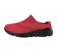 Genérico Zapatillas Ortopedicas Mujer Comodos Casual para Womens Shoes Ethnic Casual Shoes Summer Fashion Hollow Breathable Flat Heel Soft Sole Fitness Zapatos para Correr (Red,40)