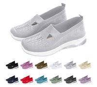 Genérico Zapatillas Ortopédicas para Mujer Zapatos sin Cordones para Caminar Zapatos Mujer Comodos y Ligeros Sandalias Palas Transpirables y Antideslizantes Zapatillas Malla Deporte-2