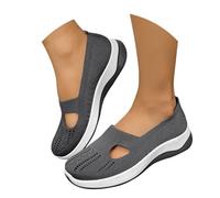 Genérico Zapatillas Ortopédicas para Mujer Zapatos sin Cordones para Caminar Zapatos Mujer Comodos y Ligeros Sandalias Palas Transpirables y Antideslizantes Zapatillas Malla Deporte-1