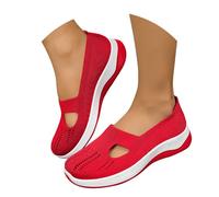 Genérico Zapatillas Ortopédicas para Mujer Zapatos sin Cordones para Caminar Zapatos Mujer Comodos y Ligeros Sandalias Palas Transpirables y Antideslizantes Zapatillas Malla Deporte-1