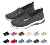 Genérico Zapatillas Ortopédicas para Mujer Zapatos sin Cordones para Caminar Zapatos Mujer Comodos y Ligeros Sandalias Palas Transpirables y Antideslizantes Zapatillas Malla Deporte-2