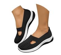 Genérico Zapatillas Ortopédicas para Mujer Zapatos sin Cordones para Caminar Zapatos Mujer Comodos y Ligeros Sandalias Palas Transpirables y Antideslizantes Zapatillas Malla Deporte-1