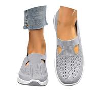 Genérico Zapatillas Ortopédicas para Mujer Zapatos sin Cordones para Caminar Zapatos Mujer Comodos y Ligeros Sandalias Palas Transpirables y Antideslizantes Zapatillas Malla Deporte-3