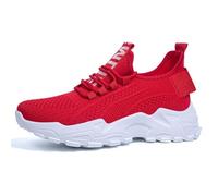 Genérico Zapatillas para Andar Mujer Zapatillas de Deporte Deportivas Informales,Cómodas Y de Uso Diario para Mujer,Exteriores Y Primavera Deportivas Running (Red,36)