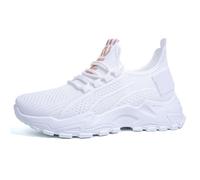 Genérico Zapatillas para Andar Mujer Zapatillas de Deporte Deportivas Informales,Cómodas Y de Uso Diario para Mujer,Exteriores Y Primavera Deportivas Running (White,43)