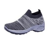 Genérico Zapatillas para Andas Mujer Zapatillas Elegantes Zapatos para Caminar Mujer,de Trabajo Tipo Calcetín,con,Cómodos Y Ligeros Deportivas Deportivas (Grey,37)