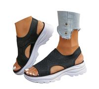 Genérico Zapatillas Piscina Mujer,Sandalias Tejidas Estilo Agua Comodidad Diaria Ejercicio Informal Mujer