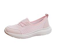 Genérico Zapatillas Sin Cordones Mujer Antideslizantes Zapatos Cómodos para Caminar para Mujer,Novedad de 2024,Zapatos Transpirables con Soporte El,Bambas Casual Tenis de (Pink,36)