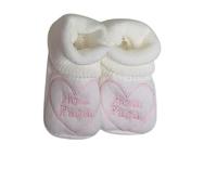 Genérico Zapatitos patucos estilo calcetin de Bebé Hola Mama Hola Papa. Recien nacido. 8,50cm. Invierno