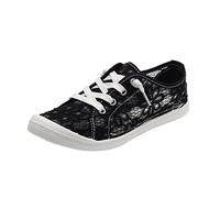 Genérico Zapato Verano Mujer - Zapatos para Mujer Zapatos De Lona para Mujer Zapatillas De Deporte De Encaje Zapatos Casuales Suaves Vulcanizados Planos para Mujer De OtoñO Zuecos Hombre Goma