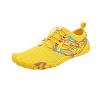 Genérico Zapatos Acuáticos Hombre Mujer Zapatos de Playa Acuáticos Verano Unisex de Trail Running Antideslizante Ligero Zapato Barefoot Secado Rápido para Aqua Sports Piscina Surf, amarillo, 38 EU