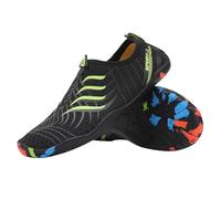 Genérico Zapatos Acuáticos Hombres Mujeres Zapatos de Playa Náuticos Verano Unisex Trail Running Antideslizante Ligero Zapato Barefoot Suela Flexible para Aqua Surf Sports Piscina, verde, 40 EU