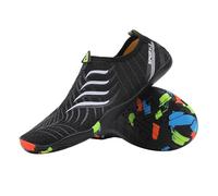 Genérico Zapatos Acuáticos Hombres Mujeres Zapatos de Playa Náuticos Verano Unisex Trail Running Antideslizante Ligero Zapato Barefoot Suela Flexible para Aqua Surf Sports Piscina, Negro , 43 EU