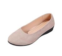 Genérico Zapatos casuales elegantes para mujeres Uso diario Cómodo Punta cerrada Tacón cuña Perfecto para todas las estaciones asociar pantalones vaqueros, Desatascar, 38 EU