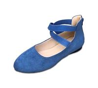 Genérico Zapatos Casuales Femeninos para Uso Cotidiano diseño Cerrado y Confortable Estilo fácil de calzar Calzado versátil Ideal con Vestidos Durante Toda Temporada (Blue, 41)