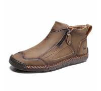 Genérico Zapatos Casuales sin Cordones, Planos, cómodos para Caminar al Aire Libre, con Empeine de Mano, duraderos, Ligeros y con Suela Flexible, Ideales para Uso Diario y Viajes. (Khaki, 50)