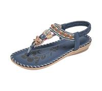 Genérico Zapatos Cómodos De Verano Para Mujer Sandalias Petit Sandalias Para Mujer Minimalistas De Goma Estilo Bohemio Veraniego Cómodas Antideslizantes Y Transpirables Con Punta Abierta Y Tacón Cuña