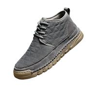 Genérico Zapatos Cómodos Hombre Botines Zapatos Hombres Zapatillas de deporte de otoño e invierno para hombre Zapatillas de senderismo para hombre Zapatos para Zapatos Hombre Vestir Botas (Grey, 48)
