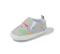 Genérico Zapatos con Estampado de Dinosaurios para niños pequeños y bebés (Grey, 0-3 Months)